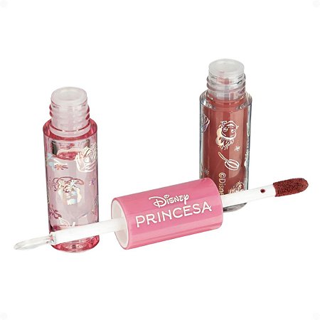 Lip Duo Batom e Gloss Fenzza Disney Princesa Royal Kiss Dis114