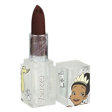 Batom Matte Velvet Fenzza Disney Princesa Tiana Gumbo Dis112