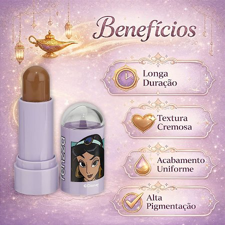 Contorno Stick Fenzza Disney Princesa Jasmine Lamp Dis109