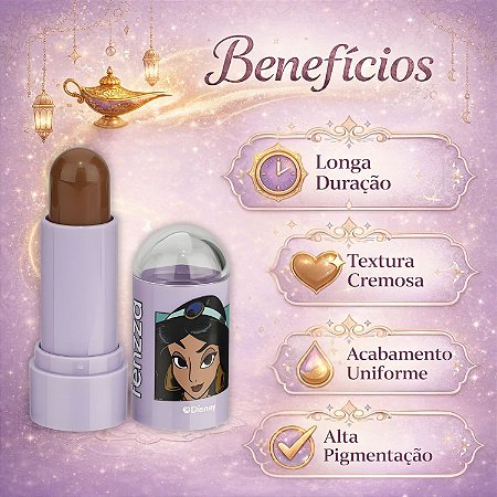 Contorno Stick Fenzza Disney Princesa Jasmine Genie Dis109