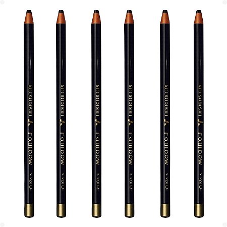Kit Mitsubishi Rainbow: 6 Lápis Dermatográfico Preto 7610-24