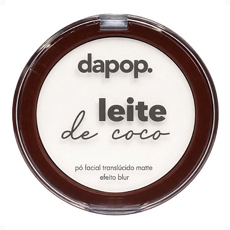 Pó Facial Translúcido Matte Dapop Leite De Coco Efeito Blur Dp2397