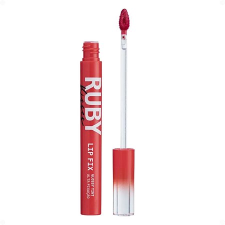 Lip Fix Ruby Kisses Glossy Tint Alta Fixação Cherry Kiss Lgt06bb
