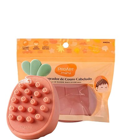 Massageador de Couro Cabeludo Infantil Proart Mini Para Banho Mm01b