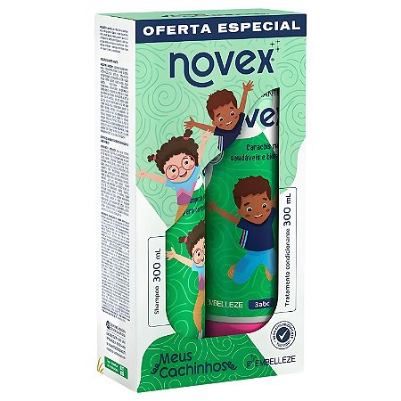 Kit Novex Meus Cachinhos 3abc: Shampoo e Tratamento Condicionante 300ml