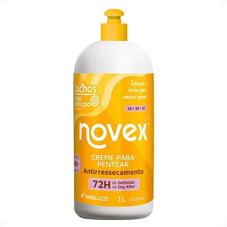 Creme Para Pentear Novex Cachos Mega Definição Antirresecamento 1L