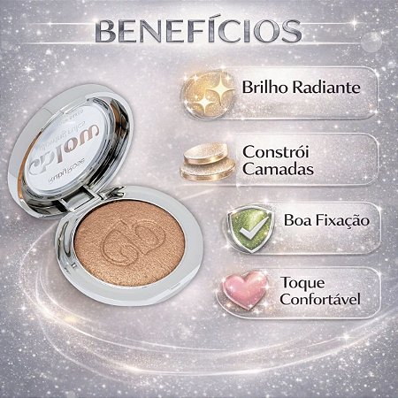 Iluminador Baked Ruby Rose Blow Glowing Rules Ib40 Golden Boundaries Hb-m704-4