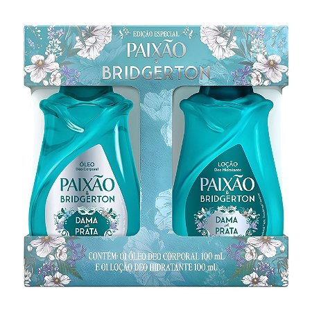 Kit Paixão & Bridgerton Dama De Prata: Loção Hidratante e Óleo Corporal 100ml