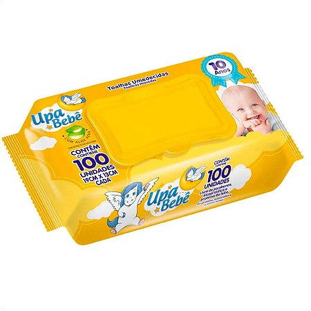 Toalhas Umedecidas Upa Bebê Com 100 unidades