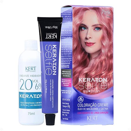 Coloração Creme Kert Keraton Selfie My Crush Pink