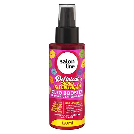 Óleo Booster Salon Line Definição Cachos Ostentação Tratamento Extraordinário 120ml