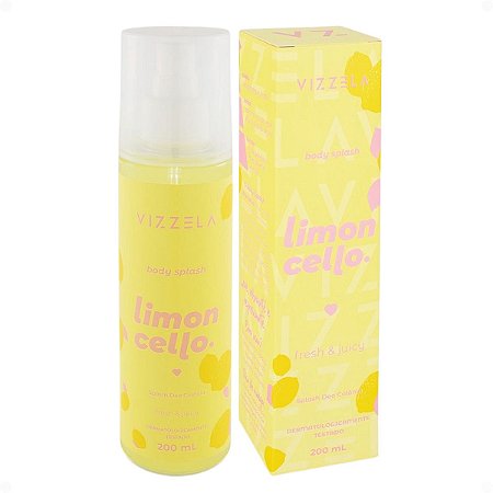 Body Splash Vizzela Limoncello Fresh & Juicy 200ml