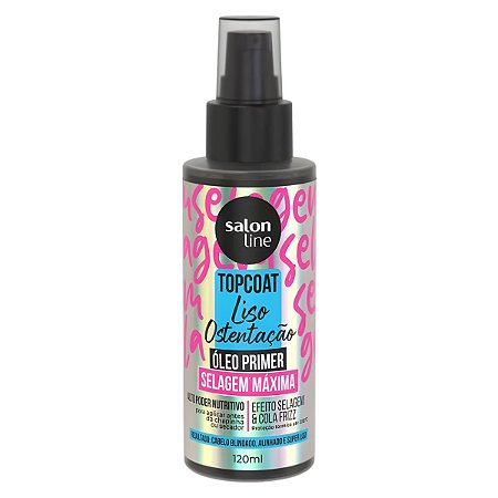Óleo Primer Capilar Salon Line Top Coat Liso Ostentação Selagem Máxima 120ml
