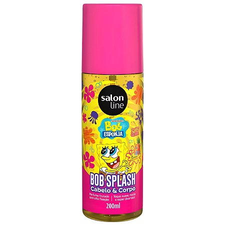 Body Splash Cabelo e Corpo Salon Line Bob Esponja Sos Cachos 200ml