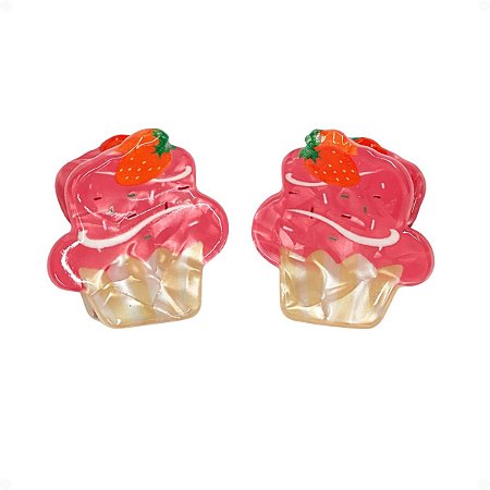 Piranha Pequena de Cabelo Acetato 2,5 x 2,5cm Com 2 Unidades Ngaf07705