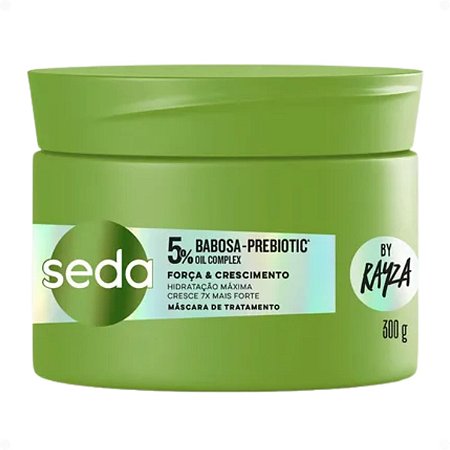 Máscara De Tratamento Seda By Rayza Babosa-Prebiotic Força e Crescimento 300g