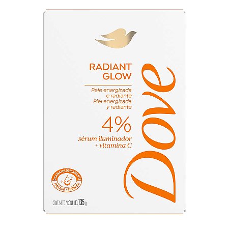 Sabonete Corporal Dove Radiant Glow Sérum Iluminador e Vitamina C 135g
