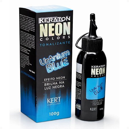 Tonalizante Keraton Neon Colors Uranium Blue Kert 100g