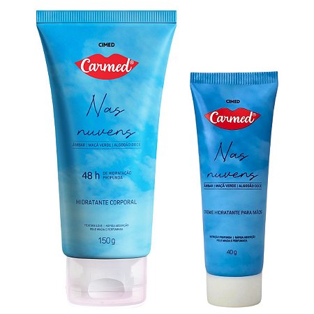 Kit Carmed Nas Nuvens: Hidratante Corporal 150g e Creme Para Mãos 40g