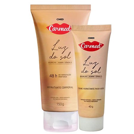 Kit Carmed Luz Do Sol: Hidratante Corporal 150g e Creme Para Mãos 40g
