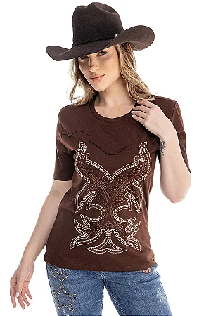 T-SHIRT RED POLL ZEN WESTERN