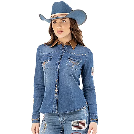 CAMISA FEMININA ALABAMA ZENZ WESTERN
