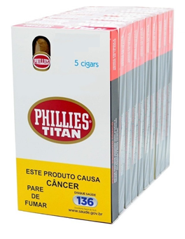 Charuto Titan Tradicional cx com 5