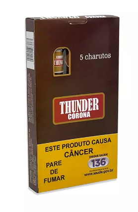 Charuto Thunder Chocolate  cx com 5