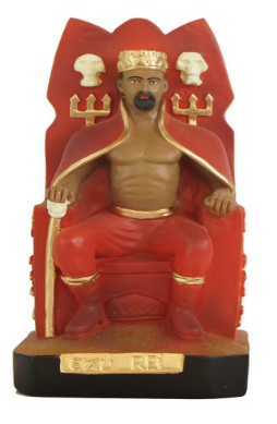 Imagem Exu Rei no trono de 20cm