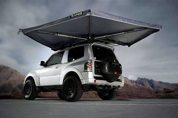 Toldo Automotivo 270º Asa de Morcego - 2mt