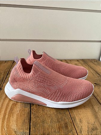 TÊNIS MEIA PETITE JOLIE ROSA ANTIGO / DETALHE LATERAL