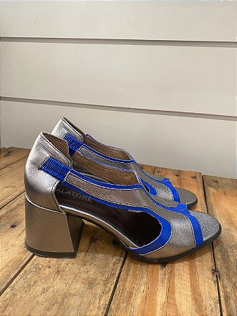 BALATORE SANDALIA PEWTER E AZUL