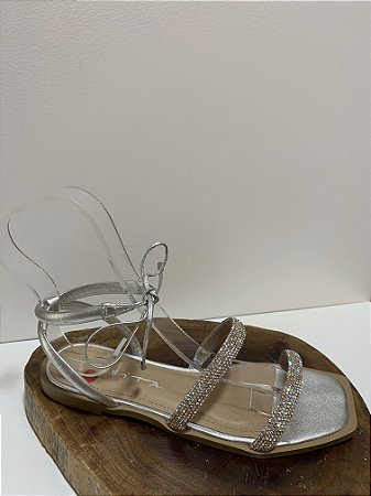 RASTEIRA TABITA STRASS CRISTAL PRATA