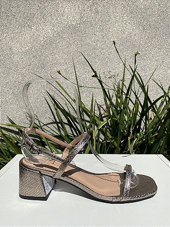 SANDALIA PEWTER VIRA VOLTA