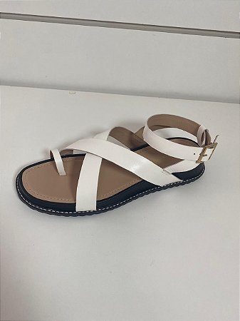 PAPETE DEDO OFF WHITE COM SOLADO PRETO