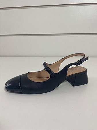 CHANEL BICO VERNIZ TABITA SALTO BLOCO