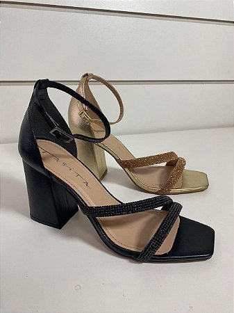 SANDALIA STRASS FECHADA NO CALCANHAR TABITA