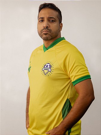 Camisa Brasil Torcedor I Masculina Amarela
