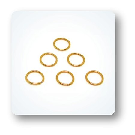 Argola Alumínio 10mm Laranja