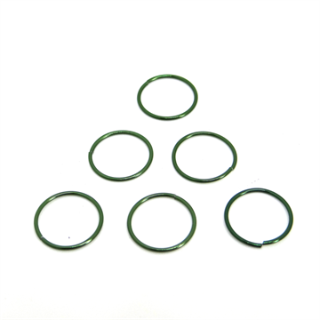 Argola Alumínio 10mm Verde Escuro