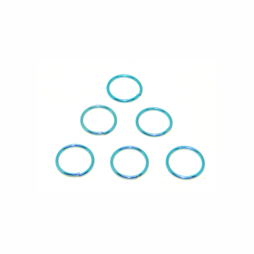 Argola Alumínio 6mm Turquesa