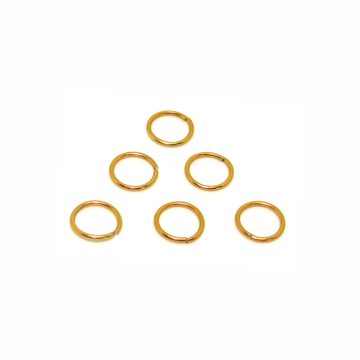 Argola Alumínio 8mm Laranja