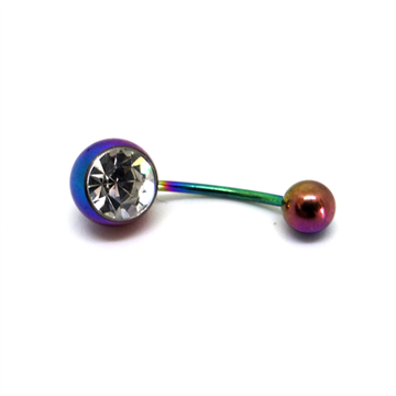 Banana Bell Anodizado 1 Pedra Branca