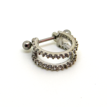 Conch 2 Linhas com Pedra de Zircônio