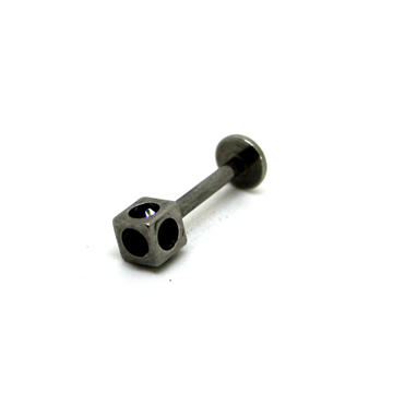 Labret Dado Cravejado Preto