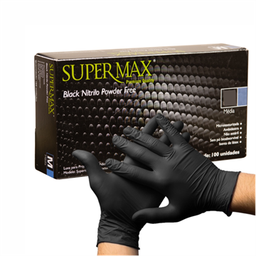 Luva Nitrílica Black (P) - 100 Unidades