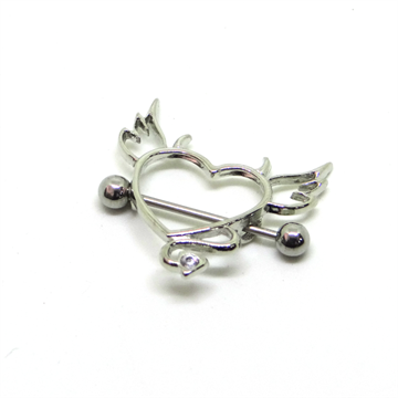 Mamilo Coração com Asa Diabinho