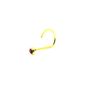 Nostril Gold 2mm Haste 0,8 Rosa
