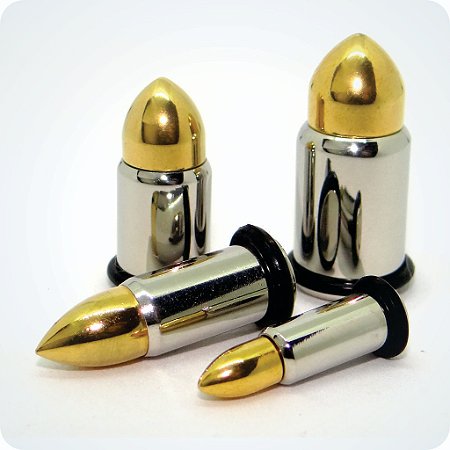 Alargador Aço BULLET DOURADO (Unid.)