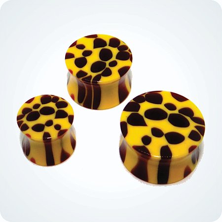 Alargador Acrílico PLUG ONÇA. (Unid.)